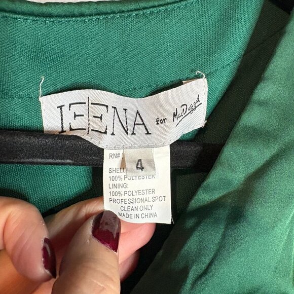 NWT Ieena for Mac Duggal 55245i Emerald Green gown - Picture 6 of 9
